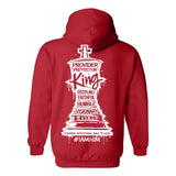 I AM HIM — King's Gambit | White Ink | Pullover Hoodie | King Collection