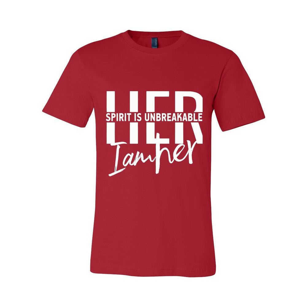 HER Spirit is Unbreakable Women's Tee – HER Light Can’t Be Dimmed - White