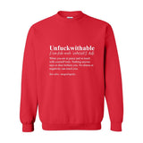 Unf*ckwithable Crewneck | Defined by Peace