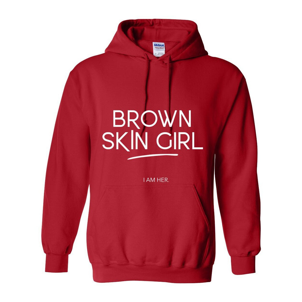 Brown Skin Girl Hooded Sweatshirt - W