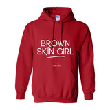 Brown Skin Girl Hooded Sweatshirt - W