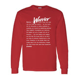 I AM HIM — Warrior Definition | White Ink | Long Sleeve Tee | Definitions of HIM Collection
