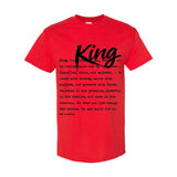 I AM HIM — King Definition | Black Ink | T-Shirt | Definitions of HIM Collection