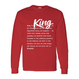 I AM HIM — King Definition | White Ink | Long Sleeve Tee | Definitions of HIM Collection
