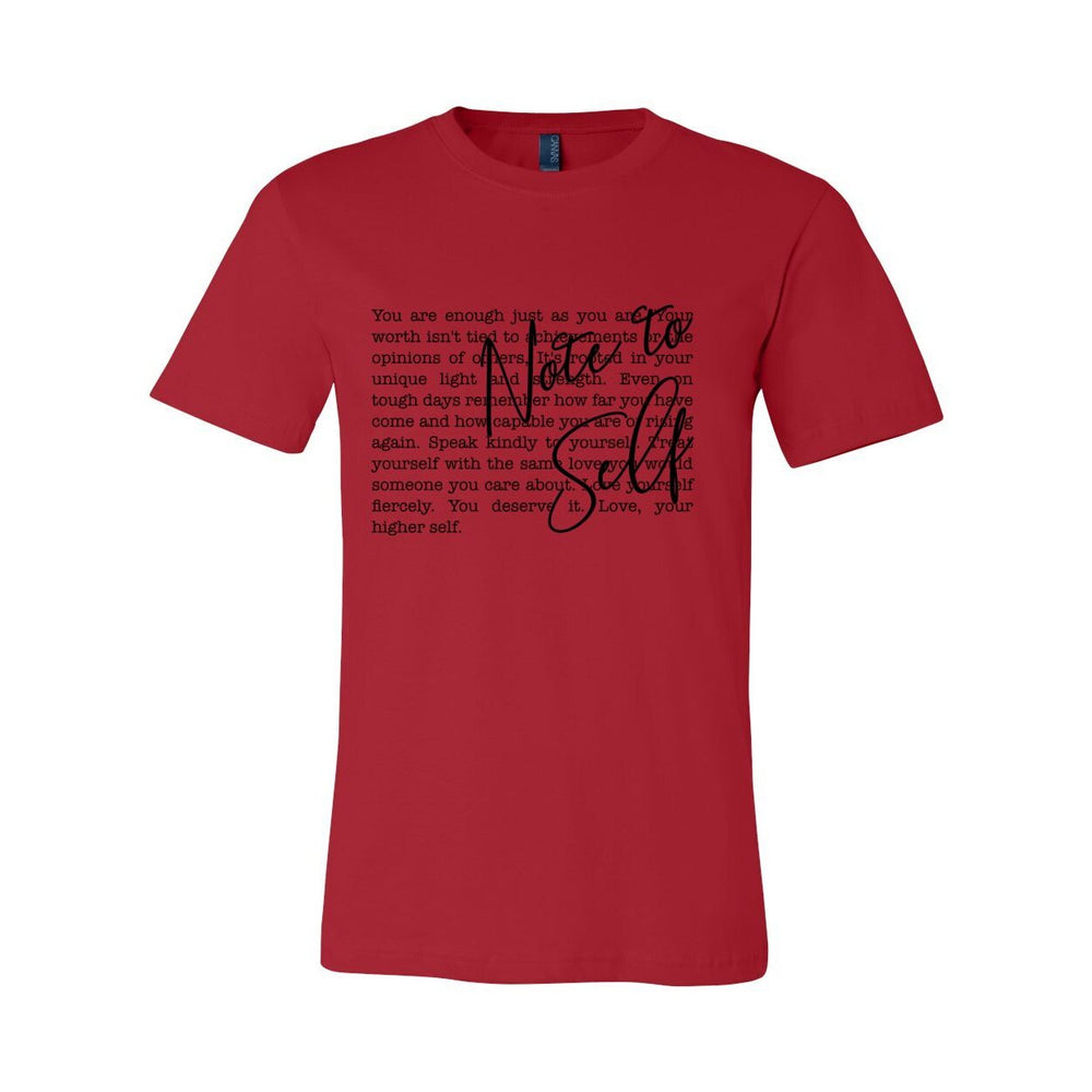 Note to Self - Women's Tee – Sacred Reminders