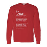 I AM HIM — Legacy Definition | White Ink | Long Sleeve Tee | Legacy Collection