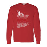 I AM HIM — Heir Definition | White Ink | Long Sleeve Tee | Legacy Collection