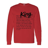 I AM HIM — King Definition | Black Ink | Long Sleeve Tee | Definitions of HIM Collection