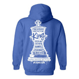 I AM HIM — King's Gambit | White Ink | Pullover Hoodie | King Collection