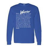 I AM HIM — Warrior Definition | White Ink | Long Sleeve Tee | Definitions of HIM Collection