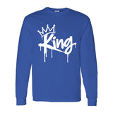 I AM HIM — King Sovereign | White Ink | Long Sleeve Tee | King Collection