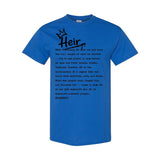 I AM HIM — Heir Definition | Black Ink | T-Shirt | Legacy Collection