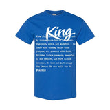 I AM HIM — King Definition | White Ink | T-Shirt | Definitions of HIM Collection