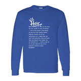 I AM HIM — Heir Definition | White Ink | Long Sleeve Tee | Legacy Collection