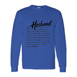 I AM HIM — Husband Definition | Black Ink | Long Sleeve Tee | Definitions of HIM Collection