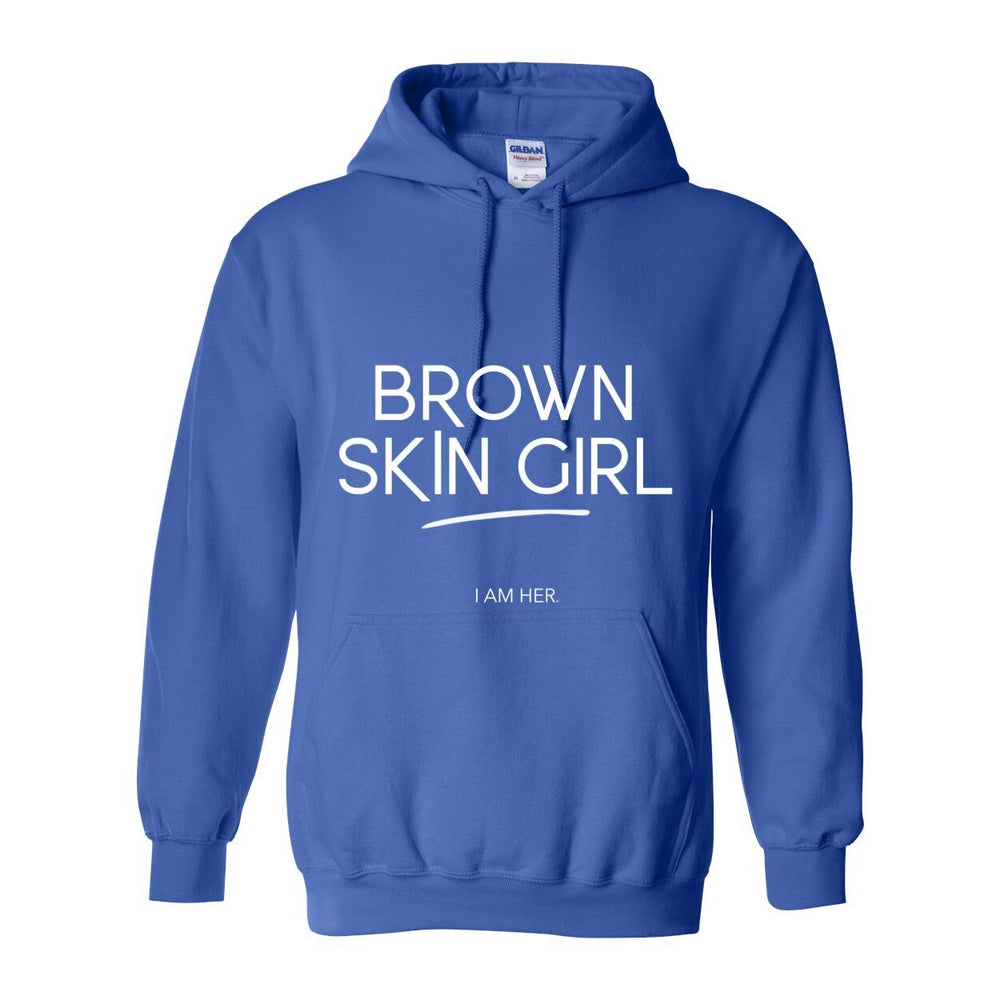 Brown Skin Girl Hooded Sweatshirt - W