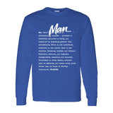 I AM HIM — Man Definition | White Ink | Long Sleeve Tee | Definitions of HIM Collection