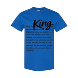 I AM HIM — King Definition | Black Ink | T-Shirt | Definitions of HIM Collection