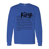 I AM HIM — King Definition | Black Ink | Long Sleeve Tee | Definitions of HIM Collection