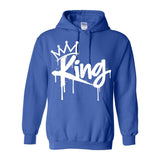 I AM HIM — King's Gambit | White Ink | Pullover Hoodie | King Collection