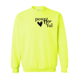 PowHerFul x She Overcame - Women's Crewneck Sweatshirt - Black