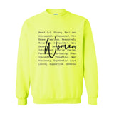 Definition of a Woman Crewneck – The Statement. The Standard