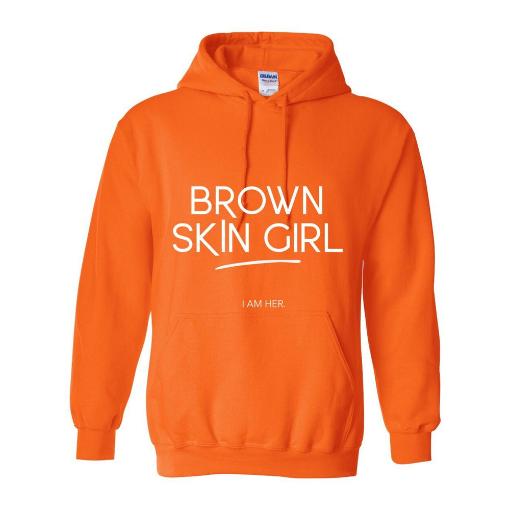 Brown Skin Girl Hooded Sweatshirt - W