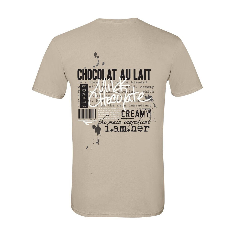 Milk Chocolate – Women's Tee | Sweet, Strong & Sacred - White on Black