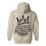 I AM HIM — King Anointed | Black Ink | Pullover Hoodie | King Collection