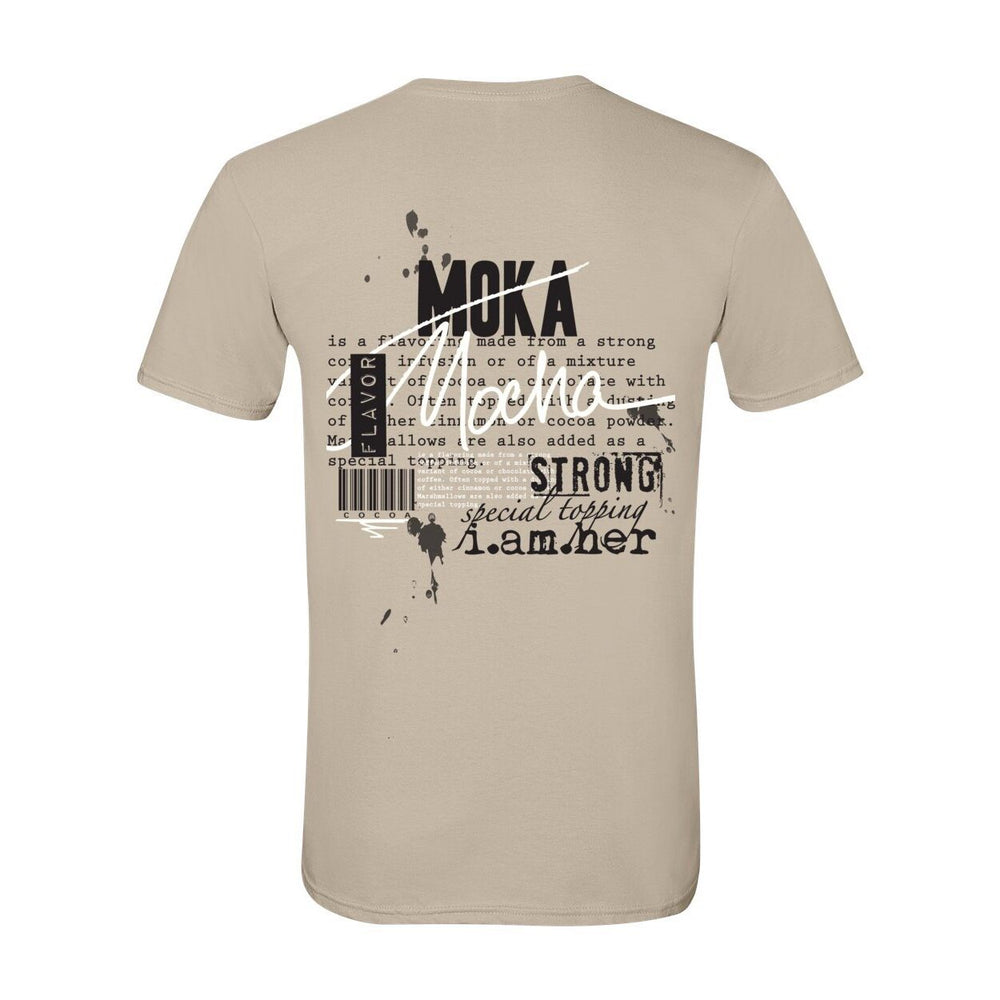 Mocha – Moka | Bold & Beautiful | Women's Tee - White on Black