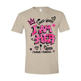 I AM HER — Hot Pink Graffiti Graphic Tee | Around the Way Girl Collection
