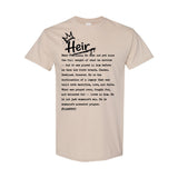I AM HIM — Heir Definition | Black Ink | T-Shirt | Legacy Collection