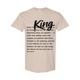 I AM HIM — King Definition | Black Ink | T-Shirt | Definitions of HIM Collection