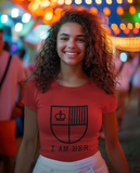 I AM HER Shield Tee: Empowering Women's Graphic T-Shirt