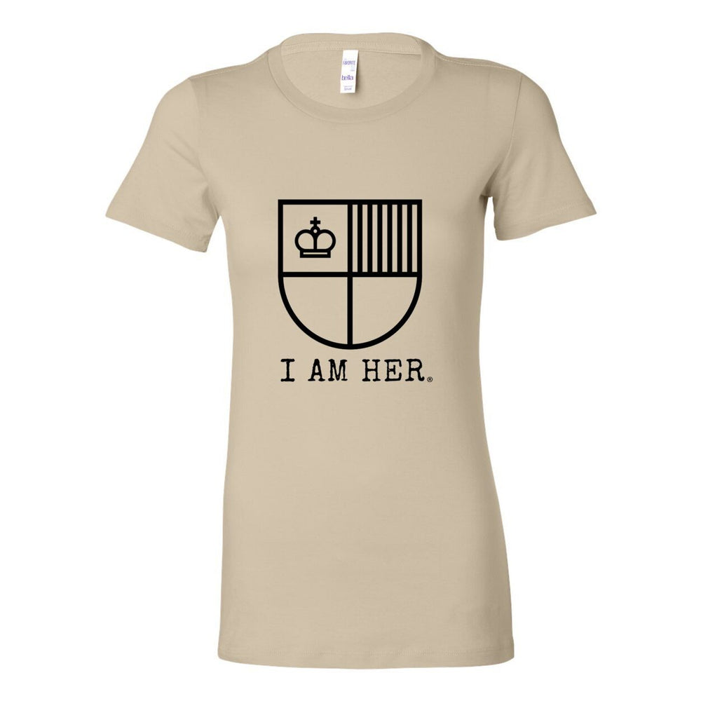 I AM HER Shield Tee: Empowering Women's Graphic T-Shirt