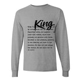 I AM HIM — King Definition | Black Ink | Long Sleeve Tee | Definitions of HIM Collection