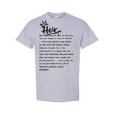 I AM HIM — Heir Definition | Black Ink | T-Shirt | Legacy Collection