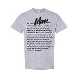 I AM HIM — Man Definition | Black Ink | T-Shirt | Definitions of HIM Collection