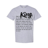I AM HIM — King Definition | Black Ink | T-Shirt | Definitions of HIM Collection