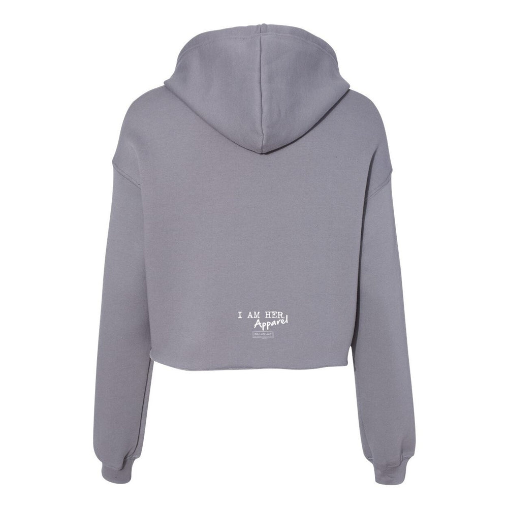 I AM HER en Rose - Women's Cropped Fleece Hoodie