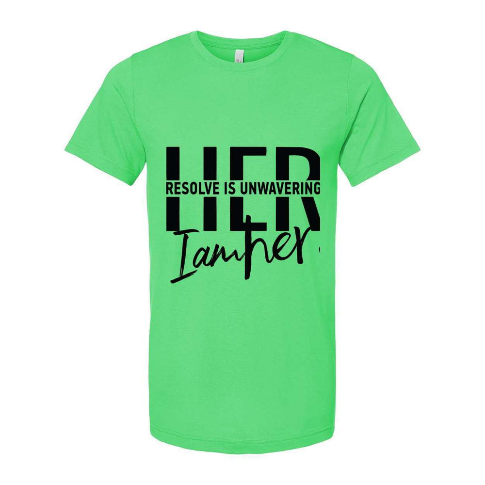 Unwavering Resolve Tee – HER Faith Stands Firm