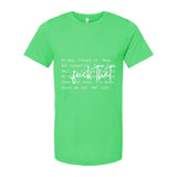 F*ck That T-Shirt | Bold Boundary Statement Tee - White