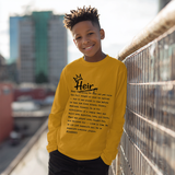I AM HIM — Heir Definition | Black Ink | Long Sleeve Tee | Legacy Collection