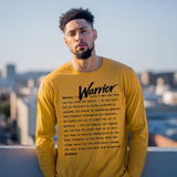 I AM HIM — Warrior Definition | Black Ink | Long Sleeve Tee | Definitions of HIM Collection