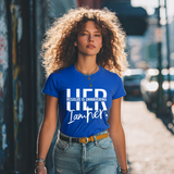 Unwavering Resolve Women's Tee – HER Faith Stands Firm - White