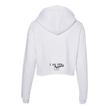 I AM HER Signature - Women's Cropped Fleece Hoodie - White