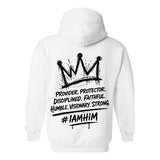 I AM HIM — King Anointed | Black Ink | Pullover Hoodie | King Collection