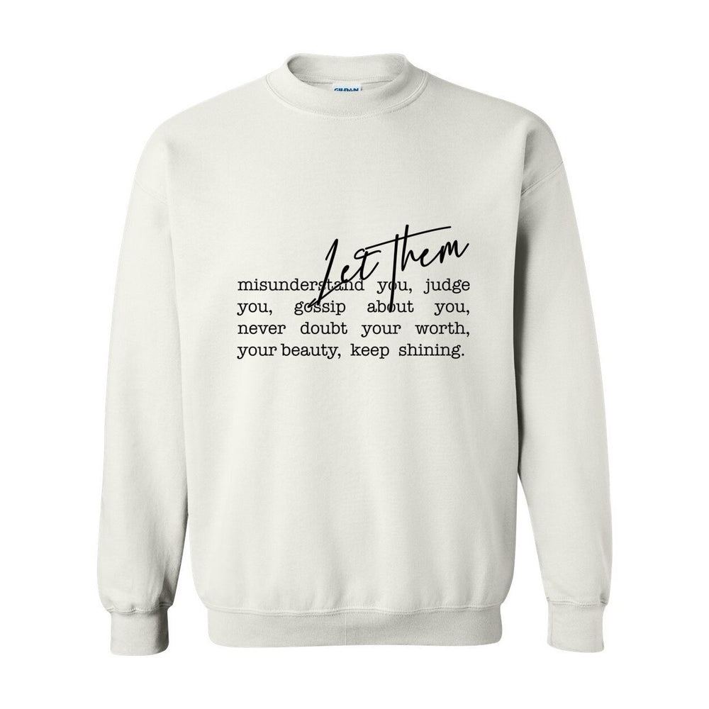 Let Them Crewneck – Soft Strength. Quiet Confidence.
