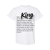 I AM HIM — King Definition | Black Ink | T-Shirt | Definitions of HIM Collection