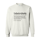 Unf*ckwithable Crewneck | Defined by Peace - Black